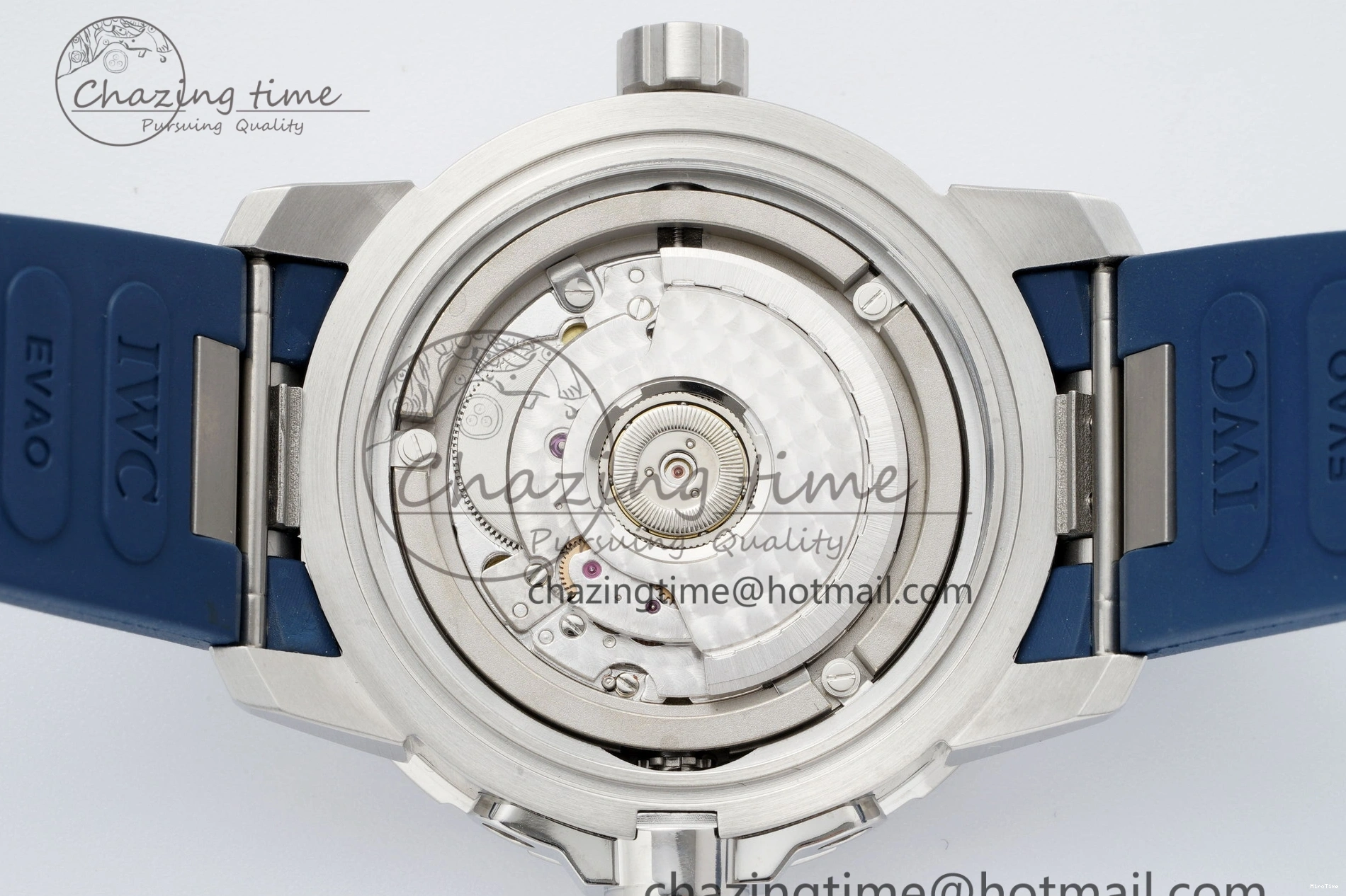 MIROTIME 0106 WellDesigned Aquatimer Automatic SS RSF 1:1 Best Edition Blue Dial on Blue Rubber Strap A 7057